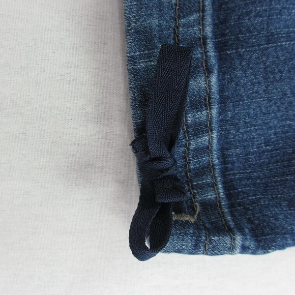 Lee Cropped Denim Jeans Womens SZ 10P Petite Medium Wash High Rise Waist Stretch - Picture 4 of 8